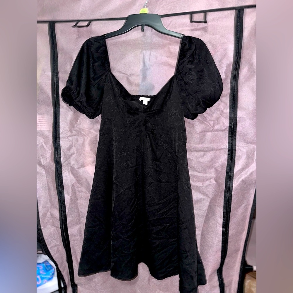 Black mini dress